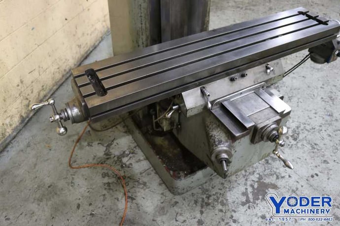 Comet #3KV, vertical mill, 10" x50" table, 3 HP, digital read out, power draw bar, 60-4250 RPM, #71446 - Image 10