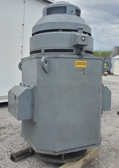 250 HP 700 RPM Teco, Frame DP5808, thrust bearing P base rblt, 4160 Volts - Image 2