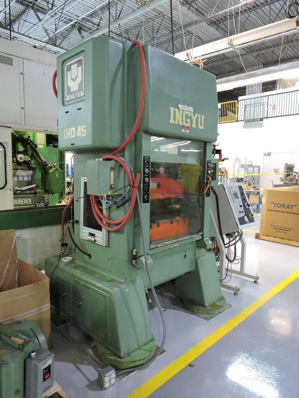 45 Ton, Ingyu #HDO45, straight side high speed press, 1.2" stroke, 800 SPM, 2000 - Image 2