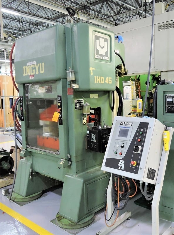 45 Ton, Ingyu #HDO45, straight side high speed press, 1.2" stroke, 800 SPM, 2000 - Image 3