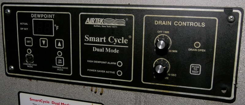 100&deg;F, 200 psi, Airtek #CT1000, refrigerated air dryer, R-22, S/N #96-6138C - Image 2