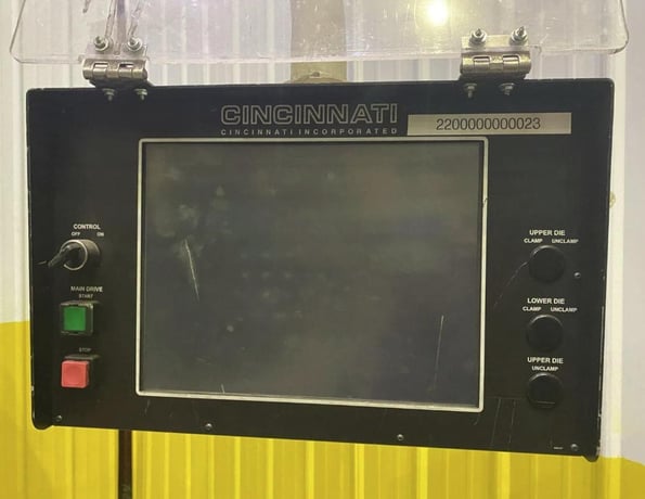 175 Ton, Cincinnati #175FMI, hydraulic CNC press brake, upgraded touchscreen controls, 10' overall, 1032" - Image 3