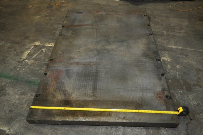 Bolster Plate: 72" x 48" x 3", press mounting holes - Image 2