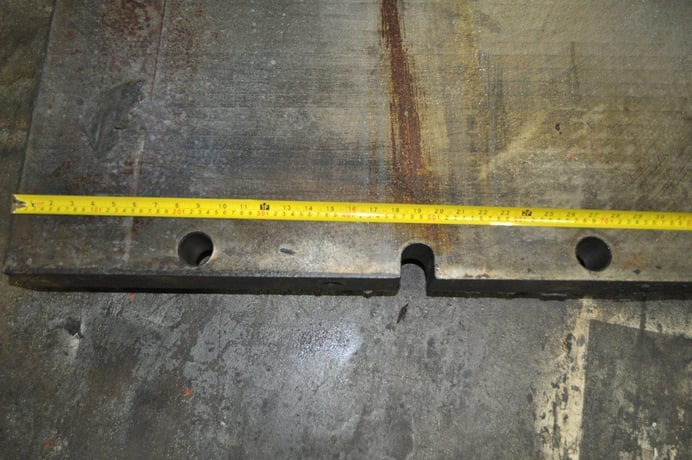 Bolster Plate: 72" x 48" x 3", press mounting holes - Image 4