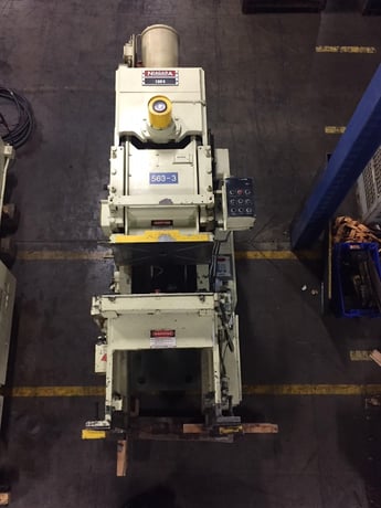 100 Ton, Niagara #E-90-S, gap frame press, 4.5" stroke, 15.75" Shut Height, 4.5" adjustment, 25" x 39" bed - Image 1