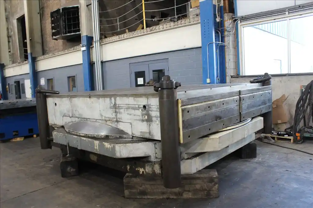 120" x 312" Giddings & Lewis #360-C CNC Hydrostatic servo rotary table, 200000 lb. max weight capacity - Image 1