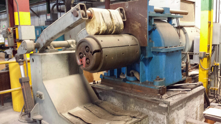 5" x 14" x 14" United, 4-Hi non-reversing rolling mill, .010"-.215" gauge, #VX-17468 - Image 4