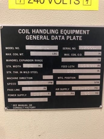 10000 lb. CWP, 24" x .067" capacity, 14"-22" ID, 72" OD - Image 8
