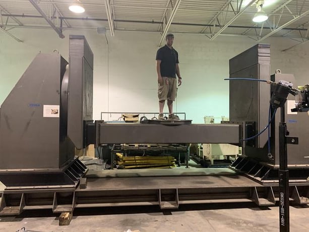 11240 lb. Pema #5000CR, 4th & 5th Axis drop center welding positioner, 1995 - Image 10