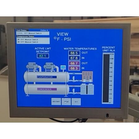 250 Ton, Daikin-McQuay #WMC250DSC-ER10, centrifugal magnetic brg water chiller, #17717 - Image 2