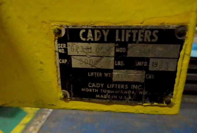 5000 lb. Cady Lifters #6239LCD, Coil Lifter C-hook, 5 ton, #0631720 - Image 2