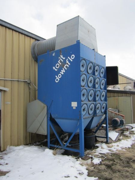 30000 cfm Donaldson #DFT4-32, cartridge collector, New York Blower, 33 ACF, fan 60 HP, 32 cartridge - Image 2
