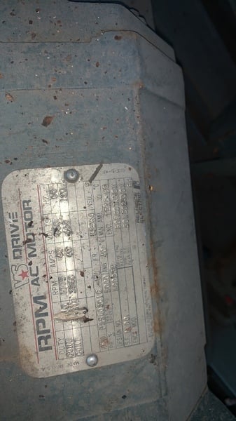 30 HP 1775 RPM Reliance, Frame L2564, TEAO-blower cooled, class H, 460 V.(2 available) - Image 1