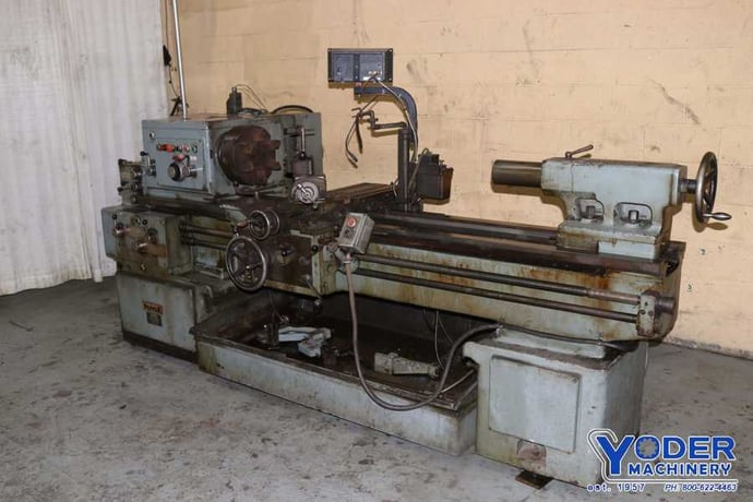 20" x 62" HMT #A24UP/1500, engine lathe,,AcuRite 2-Axis digital read out, inch/metric, 6-jaw 12" chuck, #73210 - Image 2