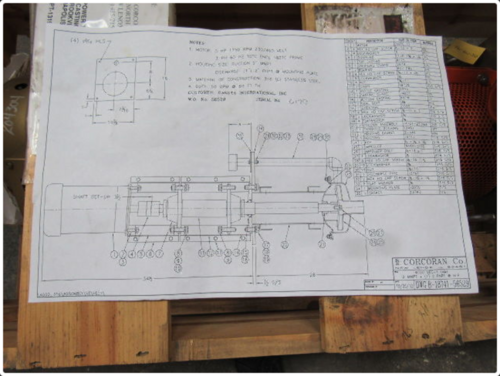 50 GPM @ 60' TDH, Rs Cprcpran RS Corcoran #4000VEC-1, 3 HP vertical sump 316 Stainless Steel centrifugal - Image 10