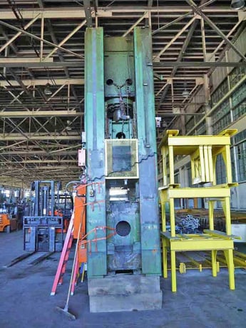 600 Ton, Pacific #600-D10-54, hydraulic press, 18" stroke, 123" x54" bed, #10742 - Image 3