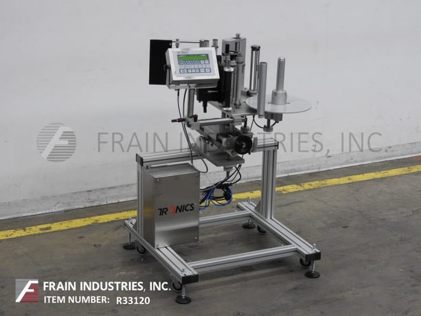 Tronics #S1000, pressure sensitive, modular design, roll up to conveyor, spot or wrap labeler, with tool-less - Image 1