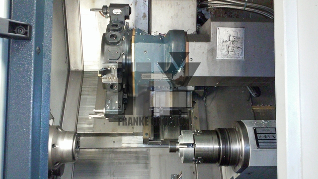 Spinner #TTC300-52, CNC lathe, 2-spindle, Siemens 840DE Ctrrl, 12/16 position turret, 2012 - Image 2