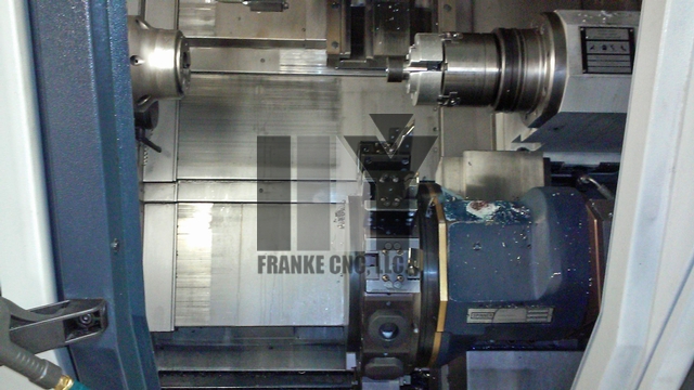 Spinner #TTC300-52, CNC lathe, 2-spindle, Siemens 840DE Ctrrl, 12/16 position turret, 2012 - Image 3