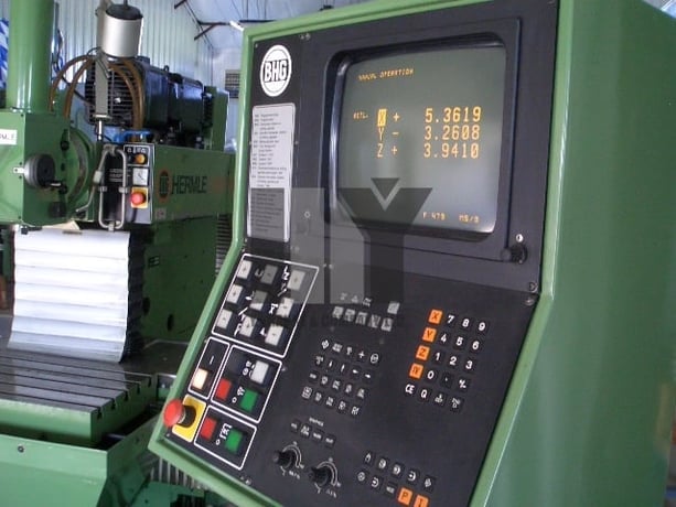 Hermle #UWF-600, universal mill, 12.6" X, 11.2" Y, 13.7" Z, 6k RPM, CT40,3-Axis, TNC 355,1992 - Image 6