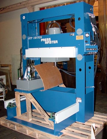 150 Ton, Press Master #RTP-150, 16" stroke, roll-in bed, 4-Axis, powered hydraulic roll-in table, #160046 - Image 1