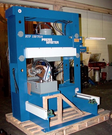 150 Ton, Press Master #RTP-150, 16" stroke, roll-in bed, 4-Axis, powered hydraulic roll-in table, #160046 - Image 2