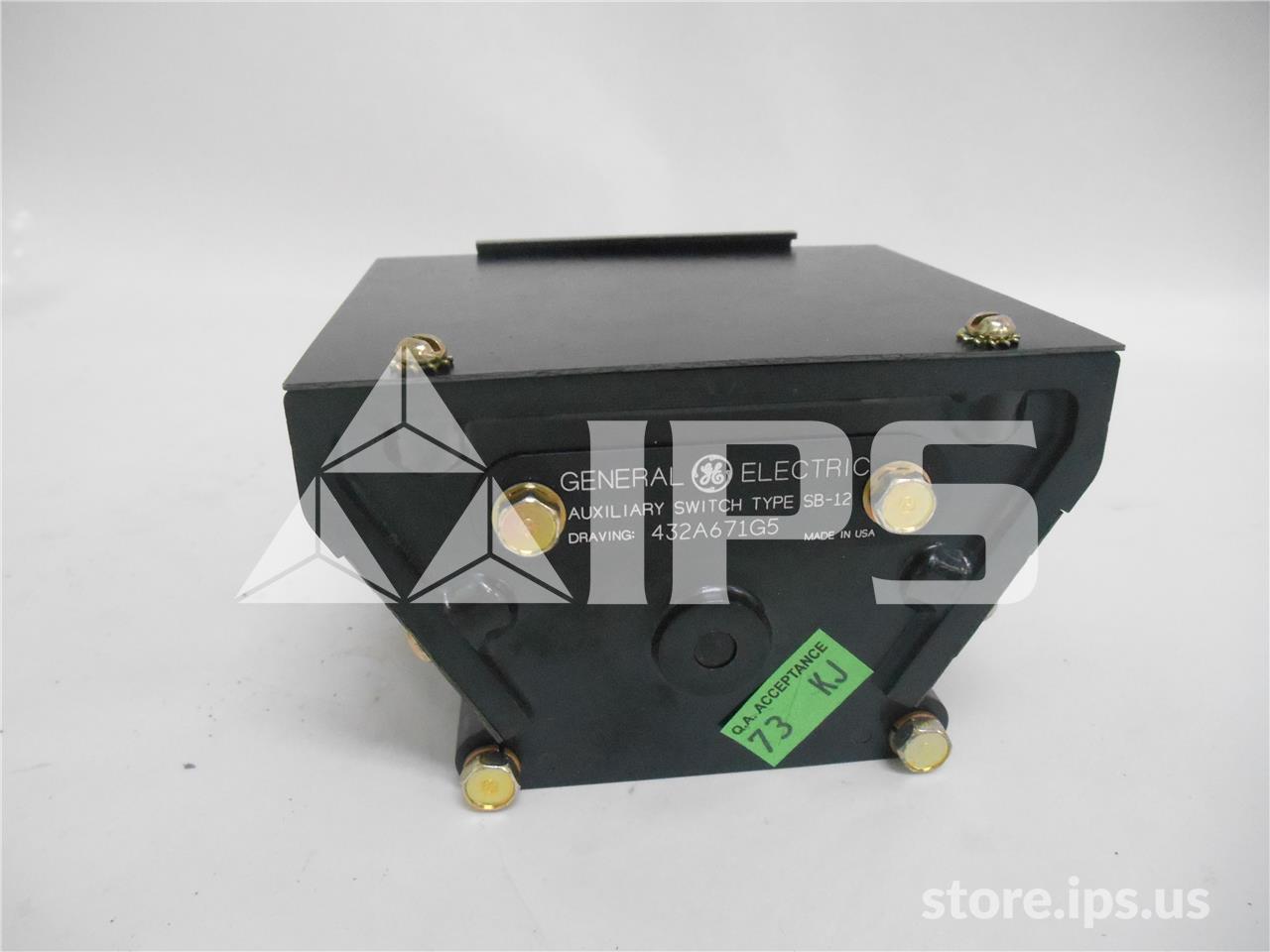 GE Sb-12 Auxiliary Switch Assembly 5no/5nc New For Ak-25 / Akr-30s - Image 1