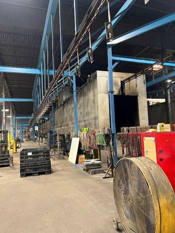 1 Powder coating line, Amiberica/Wagner powder coating system 6' W x 7' H opening - Image 3