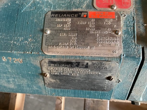40 HP 1150/1380 RPM Reliance, Frame MC2812ATZ, DP, tested good, 500 VA - Image 2