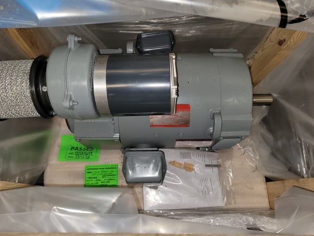 15 HP 1750/2300 RPM General Electric, Frame CD258AT, BB, DPFG-BV, new, 500VA, 150/300VF (2 available) - Image 2