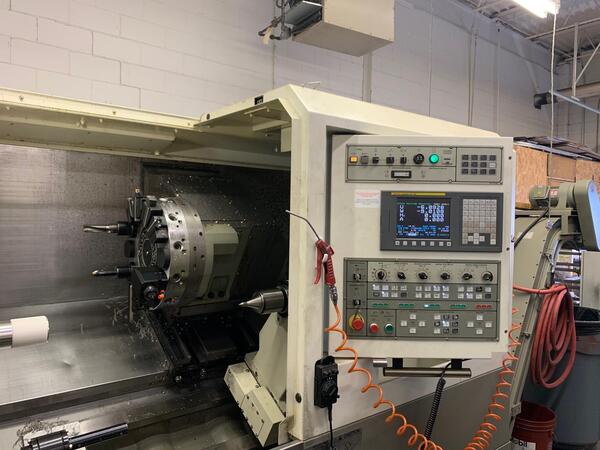 Victor #VTurn-A26/85, 31.4" swing, 10" chuck, 2.9" bar, Fanuc 0TD, 3500 RPM, programmable tailstock, 2012 - Image 3