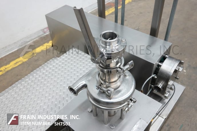 Tri-Clover #F2116MDG, 316 Stainless Steel tri-blender, 5 HP centrifugal mixing pump with 2-1/2" OD/2" ID - Image 2