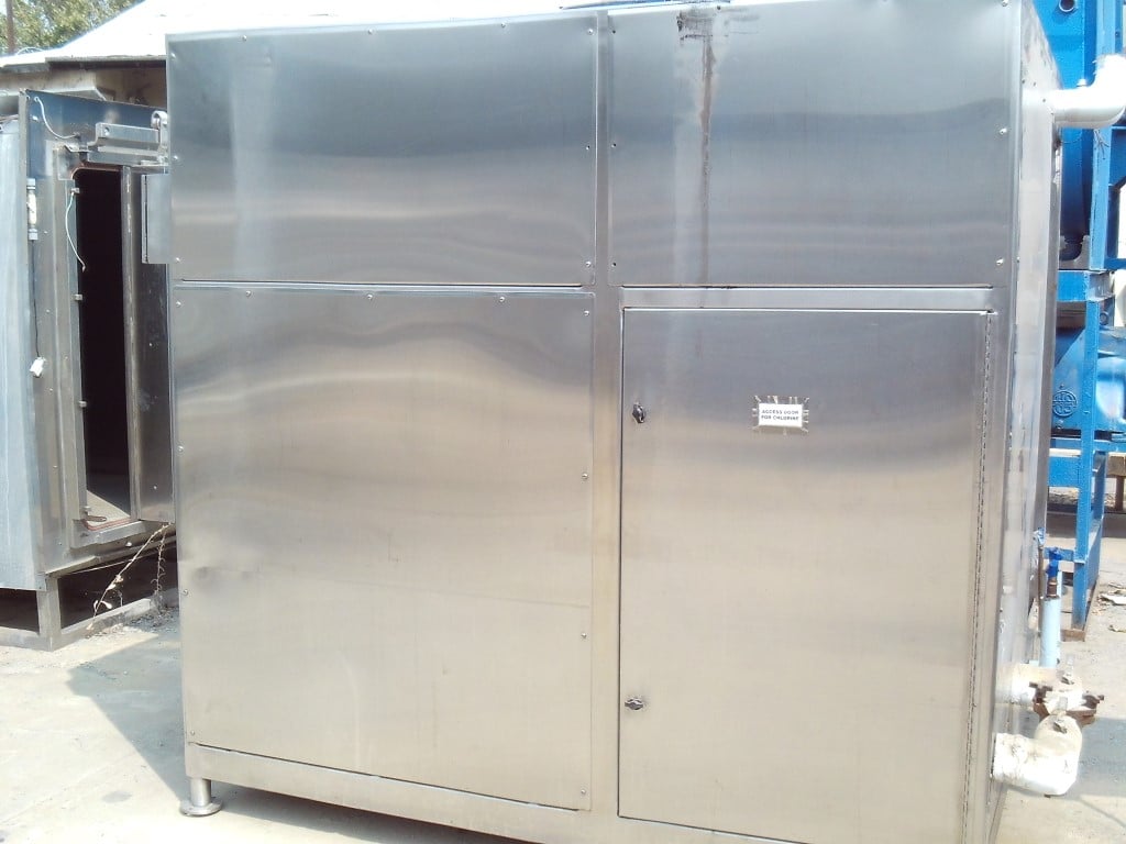 Cleveland #P-TC-320, Stainless Steel vertical tumble chiller, 320 gallon bagged kettle, enclosure - Image 7