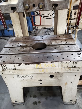 88 Ton, Komatsu #OBS80, straight side punch press, 5-7/32" stroke, 3-5/32" slide adjustment, 60 SPM, Shadow - Image 3