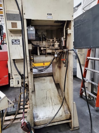 88 Ton, Komatsu #OBS80, straight side punch press, 5-7/32" stroke, 3-5/32" slide adjustment, 60 SPM, Shadow - Image 7