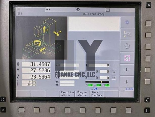 DMG Mori Deckel Maho #DMU-80P-Hi-Dyn, 60 automatic tool changer, 31.5" X, 27.6" Y, 23.6" Z, 18000 RPM, CT40 - Image 6