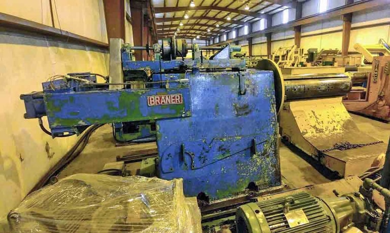 20000 lb. Braner, uncoiler, 4 segment 51" mandrel, 16"-20" ID, 15"-20.5" hyd expansion - Image 5