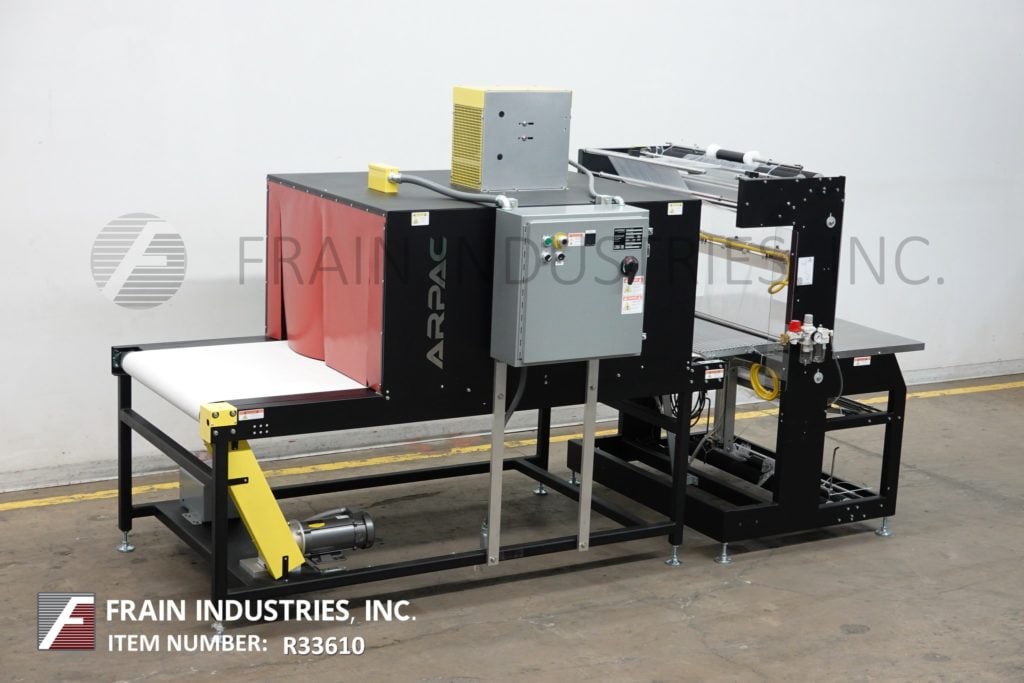 Arpac #737C, semi automatic, Inline, shrink bundler & tunnel, 37" W hot knife seal jaws with 20" vertical - Image 5