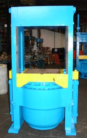 565 Ton, Up-acting press, 18" stroke, 24" ram, 31-1/4" daylight, 29" x24" bed, #1363 - Image 1