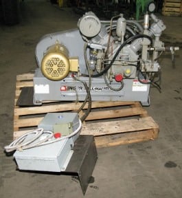 Ingersoll-Rand #223X5, air compressor, Ingersoll-Rand motor 5 HP, 1800 RPM, no tank, #2467 - Image 1