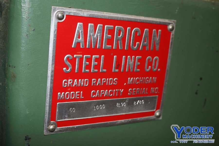 1000 lb. American Steel Line #60, non-motorized reel, 18" width, 54" outside dimensions, 14"-21" ID, 1980 - Image 5