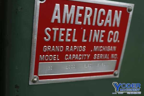 1000 lb. American Steel Line #60, non-motorized reel, 18" width, 54" outside dimensions, 14"-21" ID, 1980 - Image 10