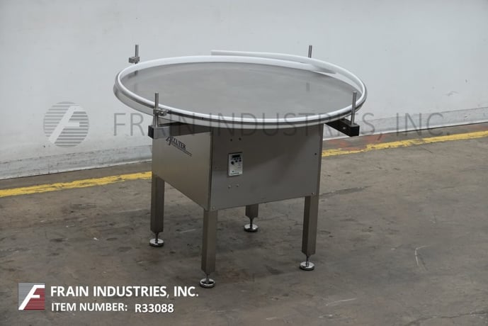 48" Diameter, Accutek, stainless steel, rotary disc accumulator, Stainless Steel 48"disc with vari-speed - Image 1