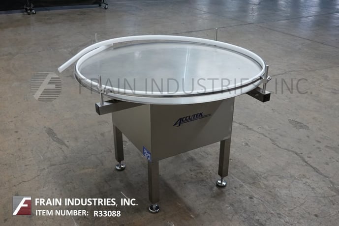 48" Diameter, Accutek, stainless steel, rotary disc accumulator, Stainless Steel 48"disc with vari-speed - Image 2