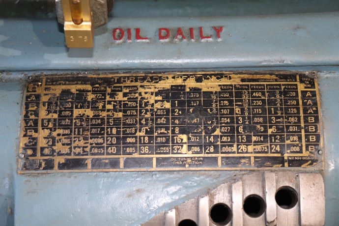 30"/52" x 125" LeBlond #Regal, hvy-duty, 21" 4-Jaw Cushman chuck, 400 RPM, 2.25" thru hole - Image 7