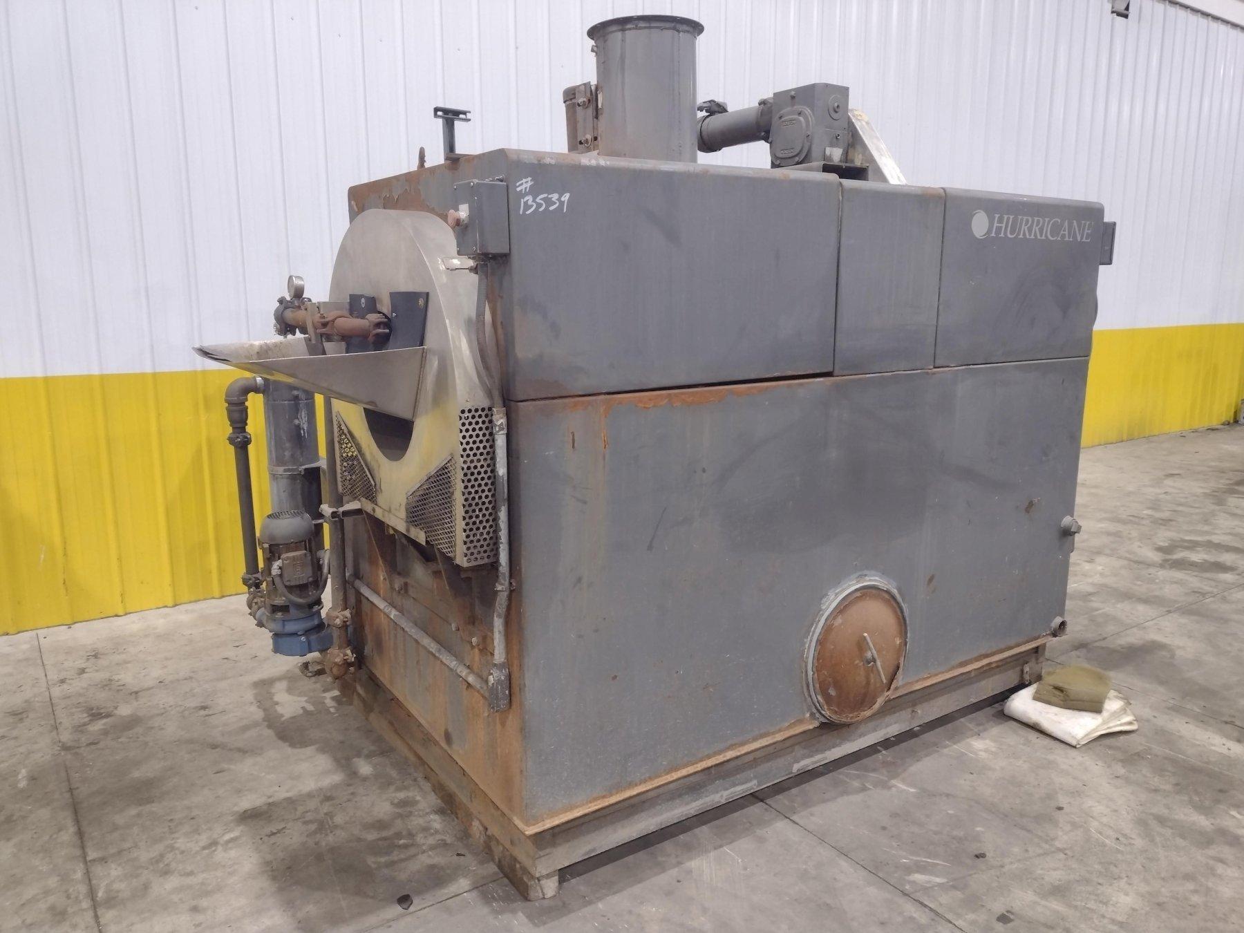 Hurricane #250, 3 stage, 24" rotary drum parts washer, gas heated, 1998, #13539 - Image 1