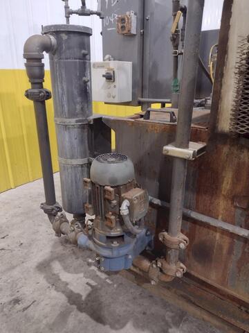 Hurricane #250, 3 stage, 24" rotary drum parts washer, gas heated, 1998, #13539 - Image 8