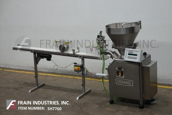 Vemag #500, continuous, twin screw, vacuum stuffer, 500-2200 Kg' s per hour, tilt back product hopper with - Image 5