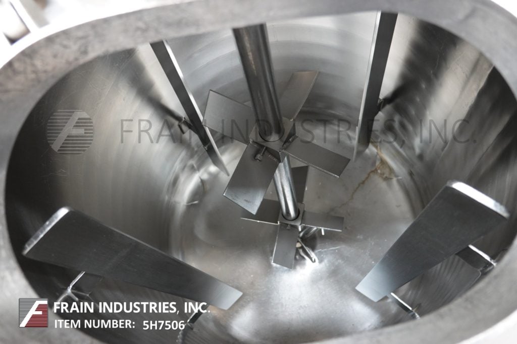 65 gallon Utensco, 304 Stainless Steel jacketed processing tank, 23" diameter x 36" straight wall, dome top - Image 2