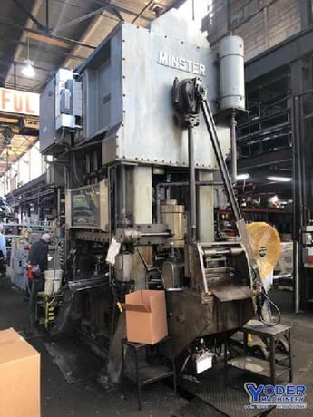 250 Ton, Minster #E2-250-60-48 Hevi-Stamper, straight side double crank, 6" stroke, 22-1/2" Shut Height, air - Image 4